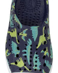 Jefferson Print Child Regatta Blue/ Shell White/ Trinket Dinosaurs top view
