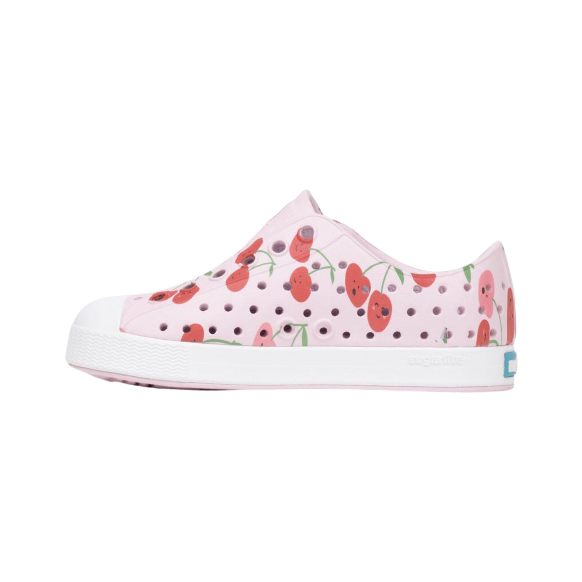 Jefferson Print Child Barely Pink / Shell White / Cherries left side