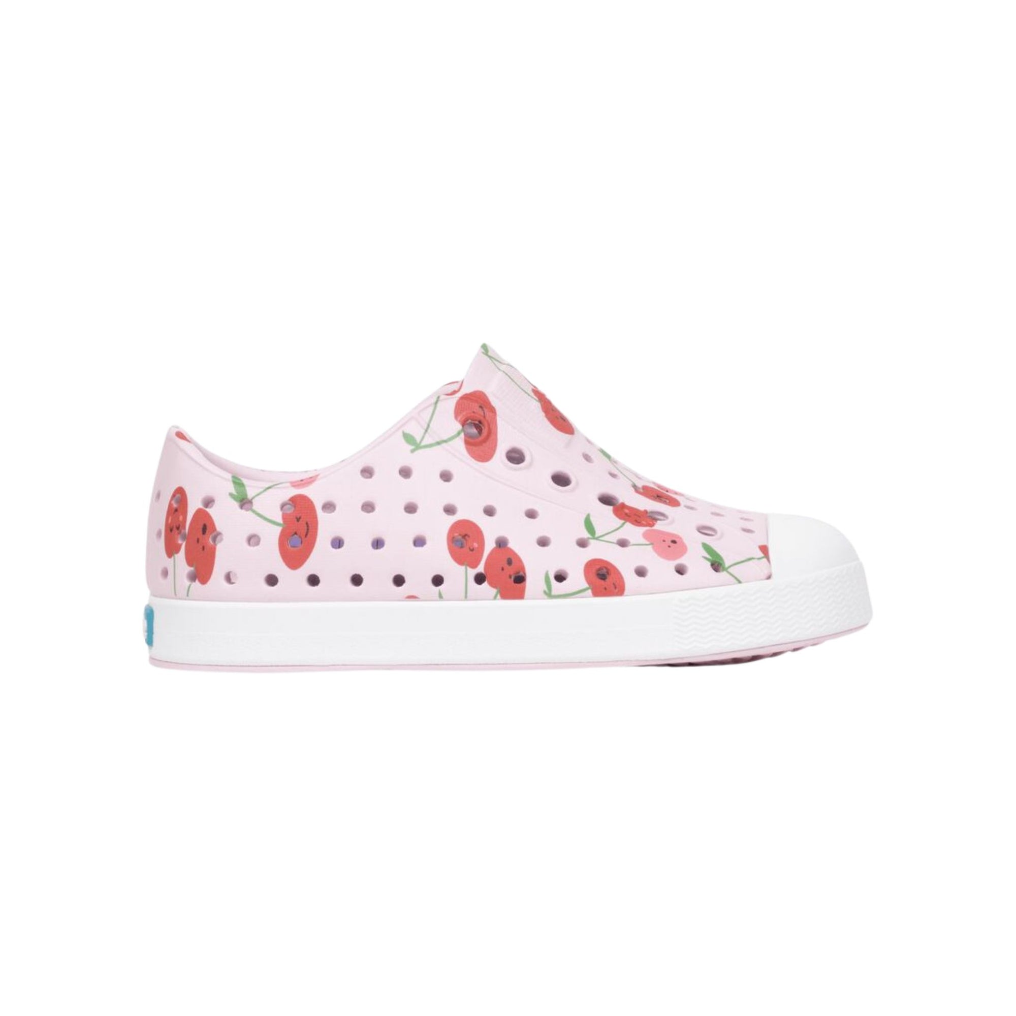 Jefferson Print Child Barely Pink / Shell White / Cherries side view
