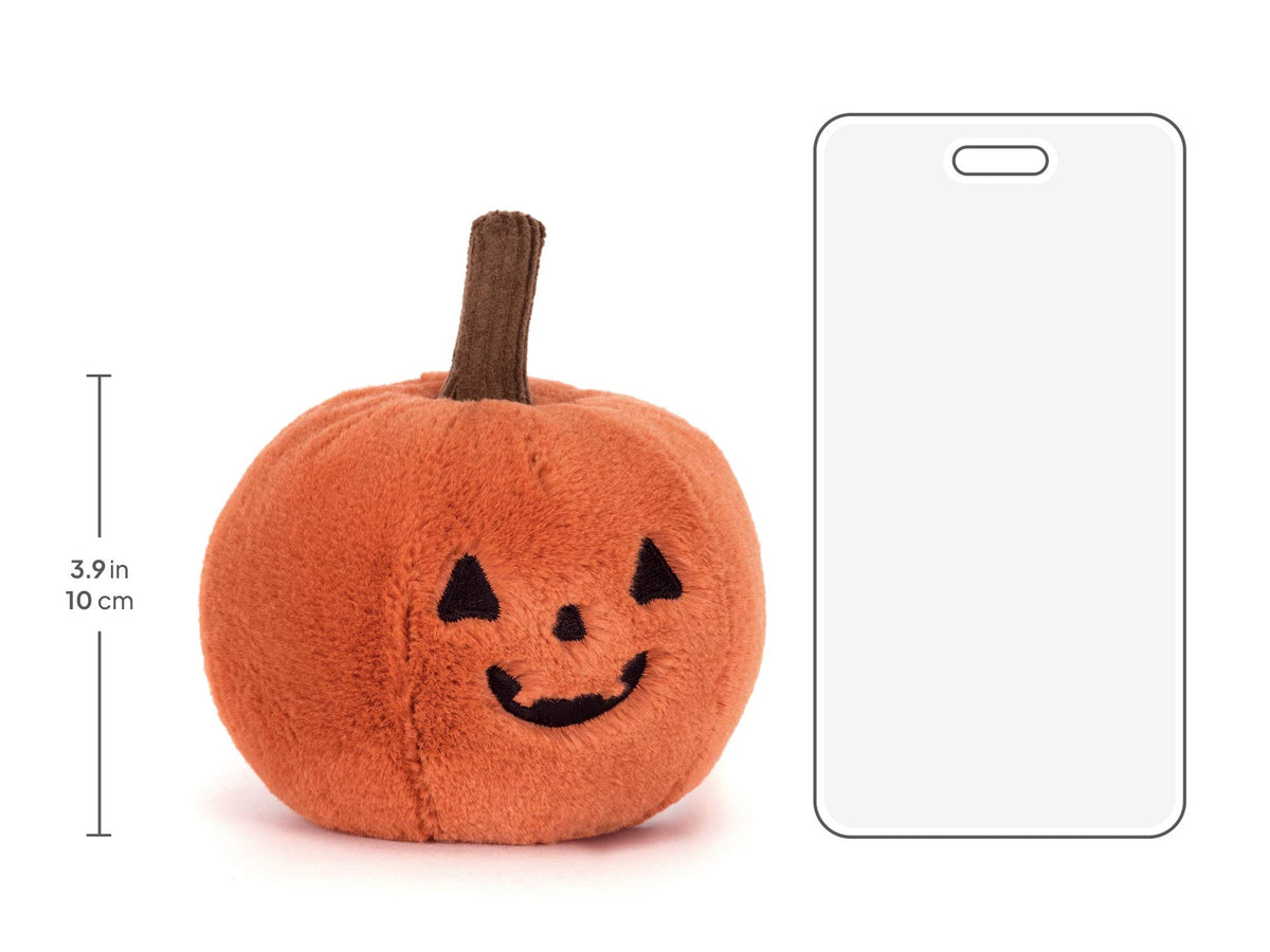 Jellycat Ooky Jack O Lantern soft pumpkin toy measurement