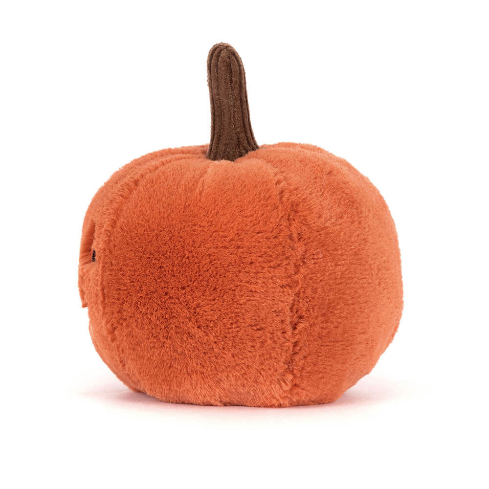 Jellycat Ooky Jack O Lantern soft pumpkin toy, side view