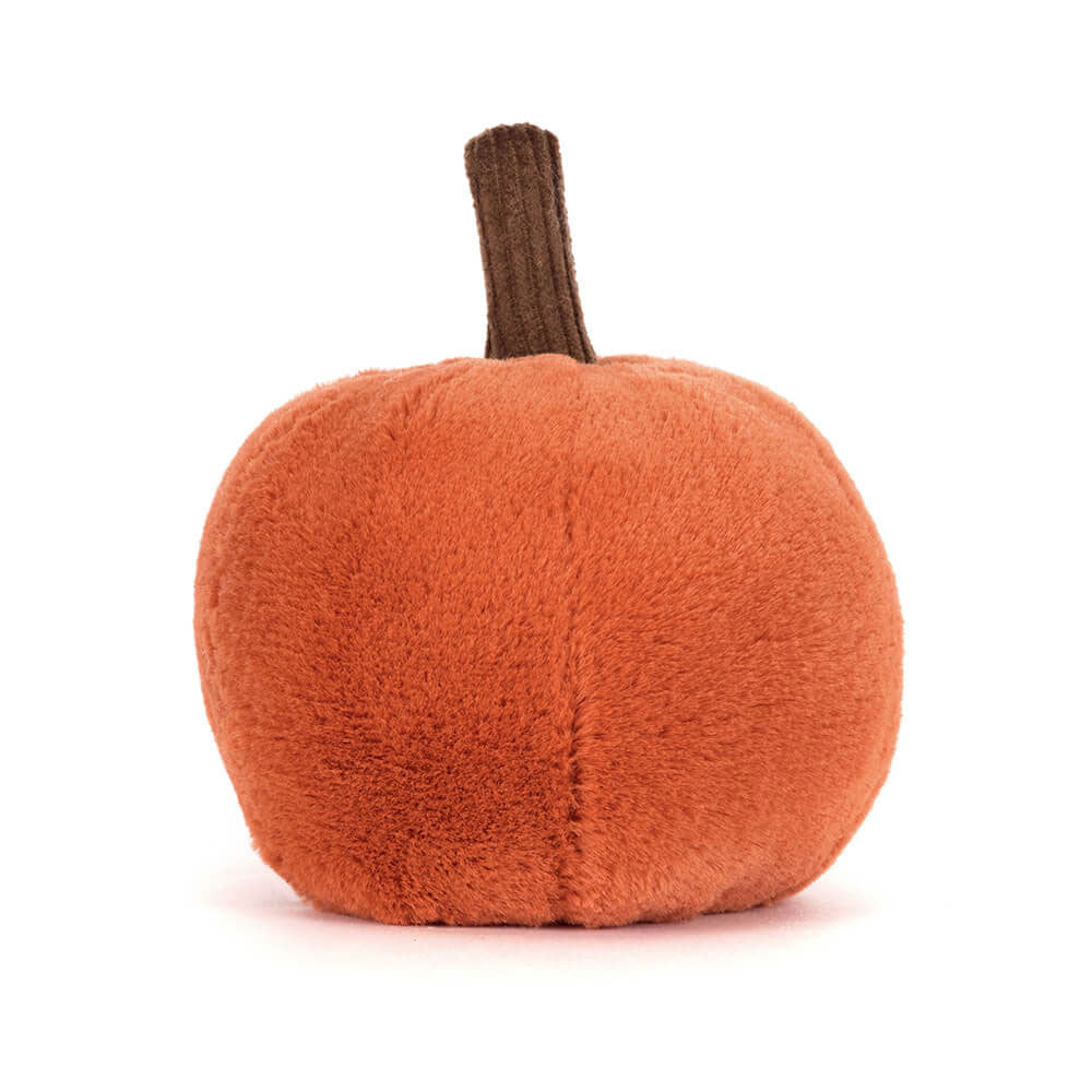 Jellycat Ooky Jack O Lantern soft pumpkin toy, back view