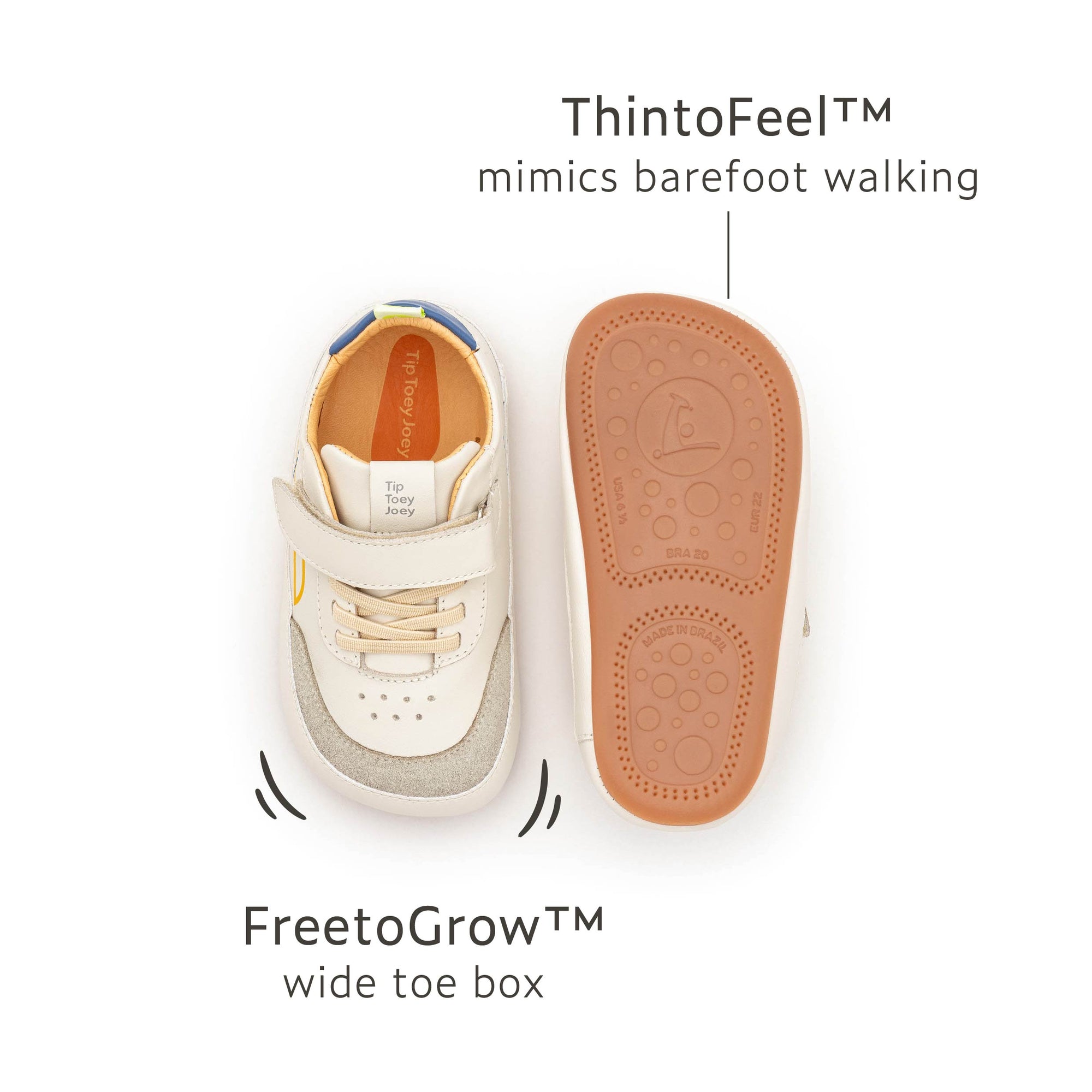 Outline Sneakers Tapioca Ivory Suede Blue Tang