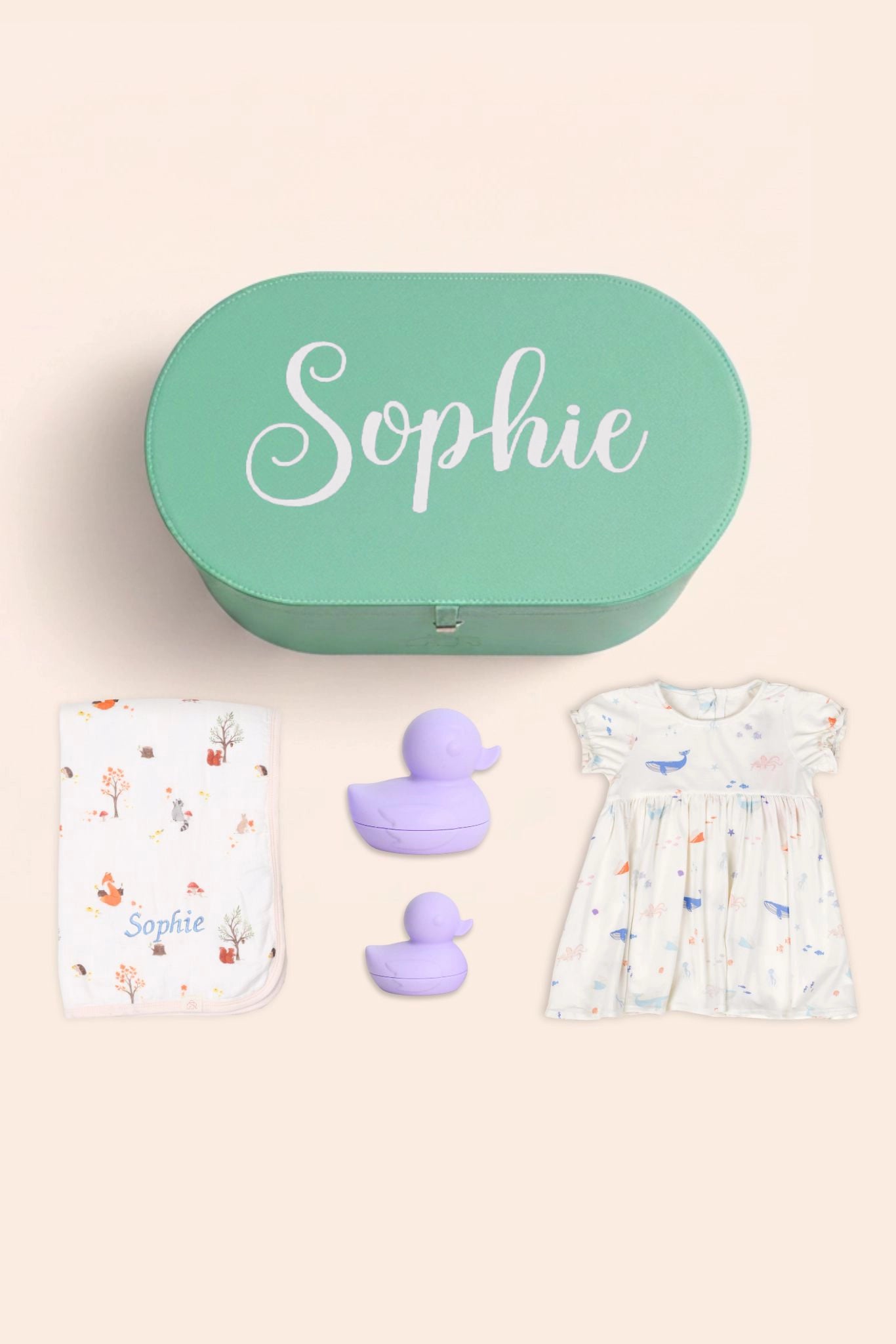 Pastel Baby Girl Keepsake Gift Set