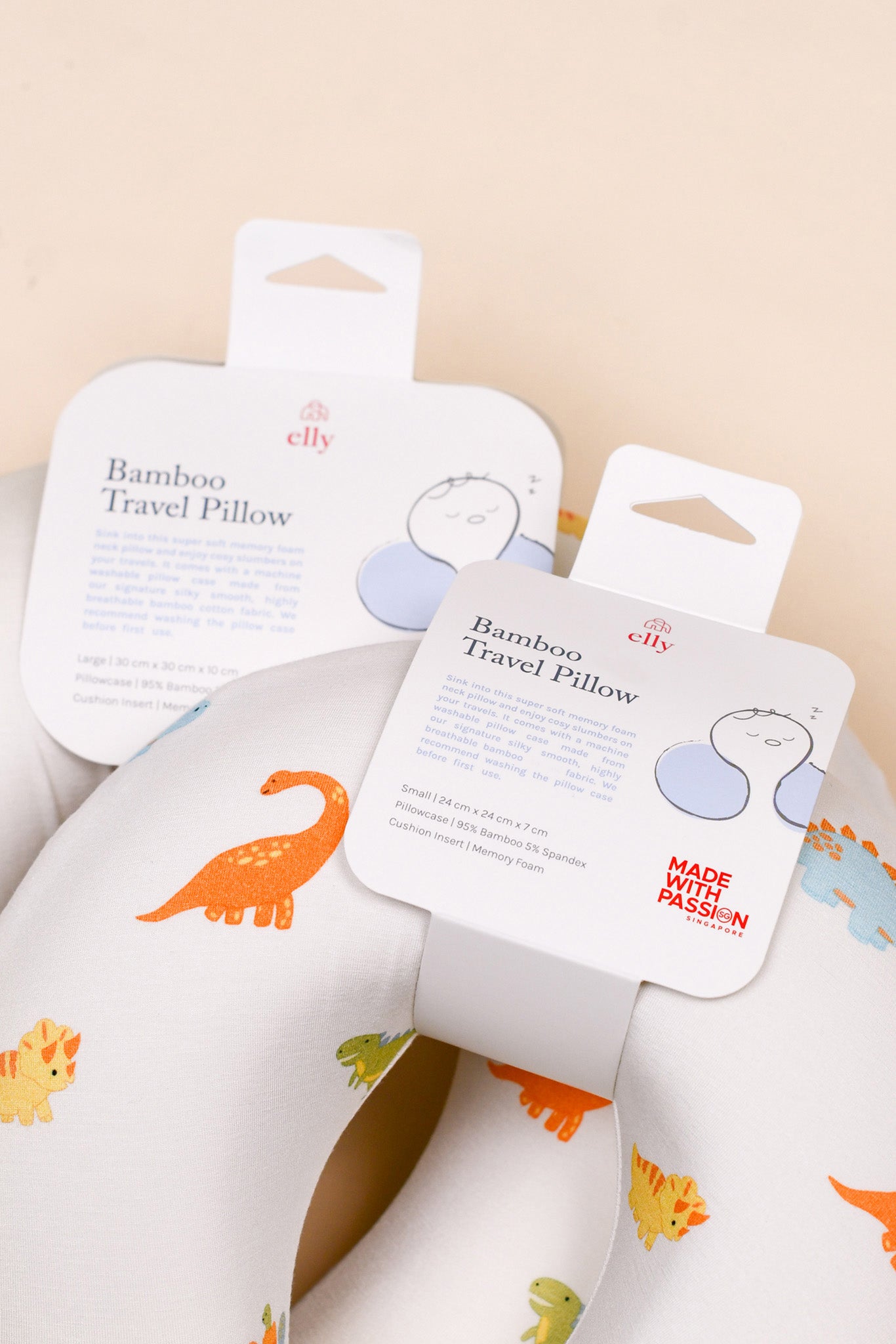 Snuggle Neck Pillow - Pastel Dinos