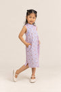 Peony Cheongsam - Pink Tiles