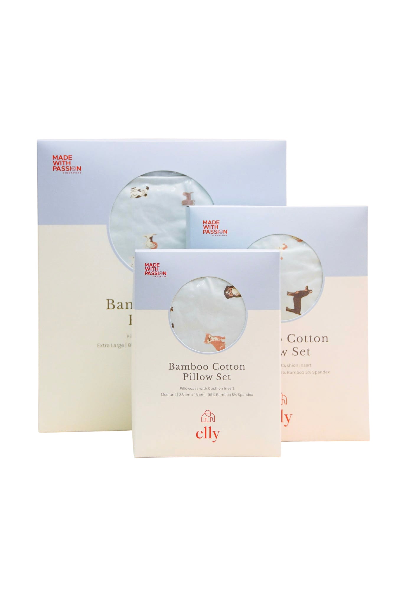 Pillow Set - Blue Doggies