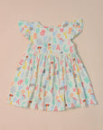 Piper Dress - Crayon Animals