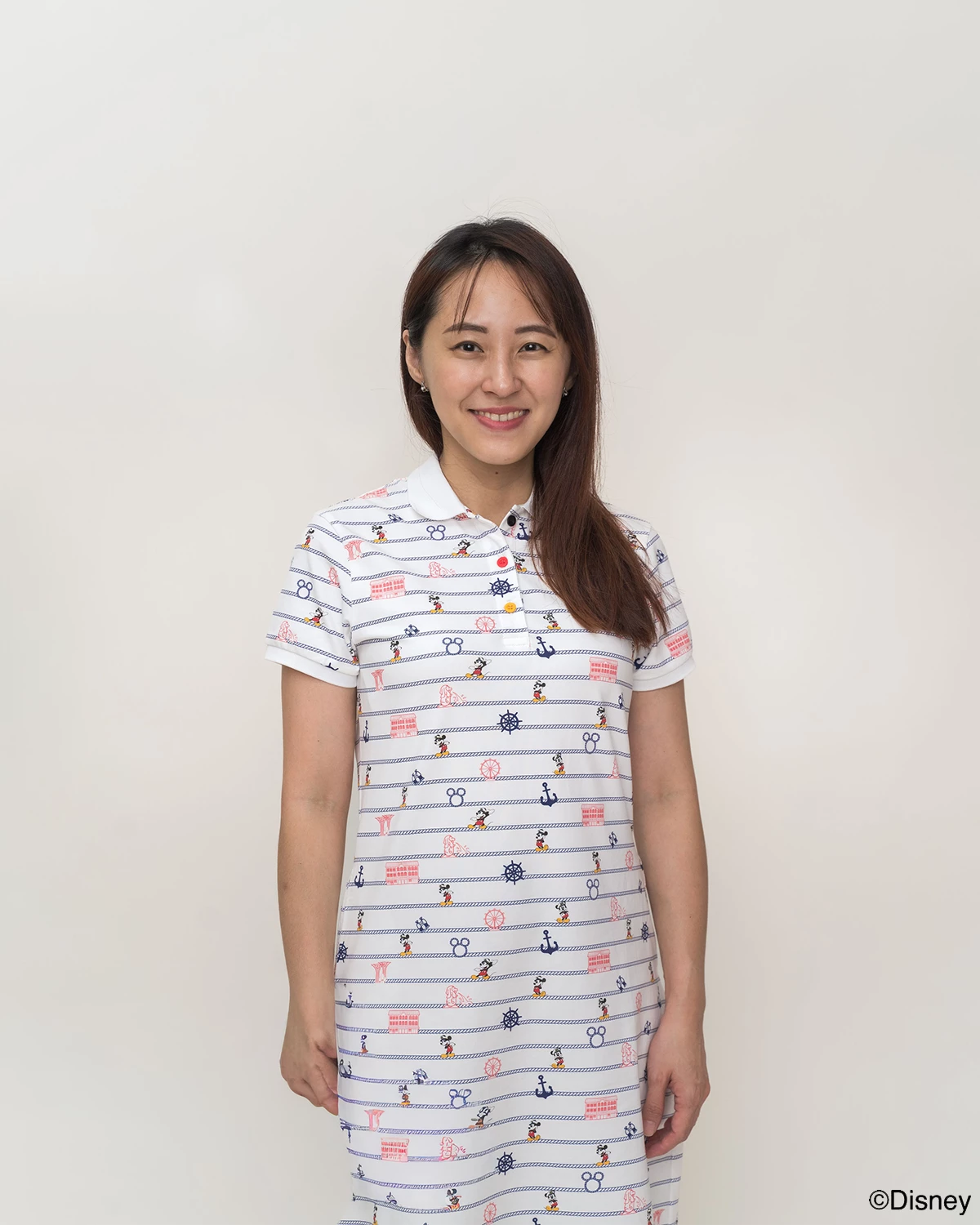 Ladies Polo Dress - Nautical Mickey