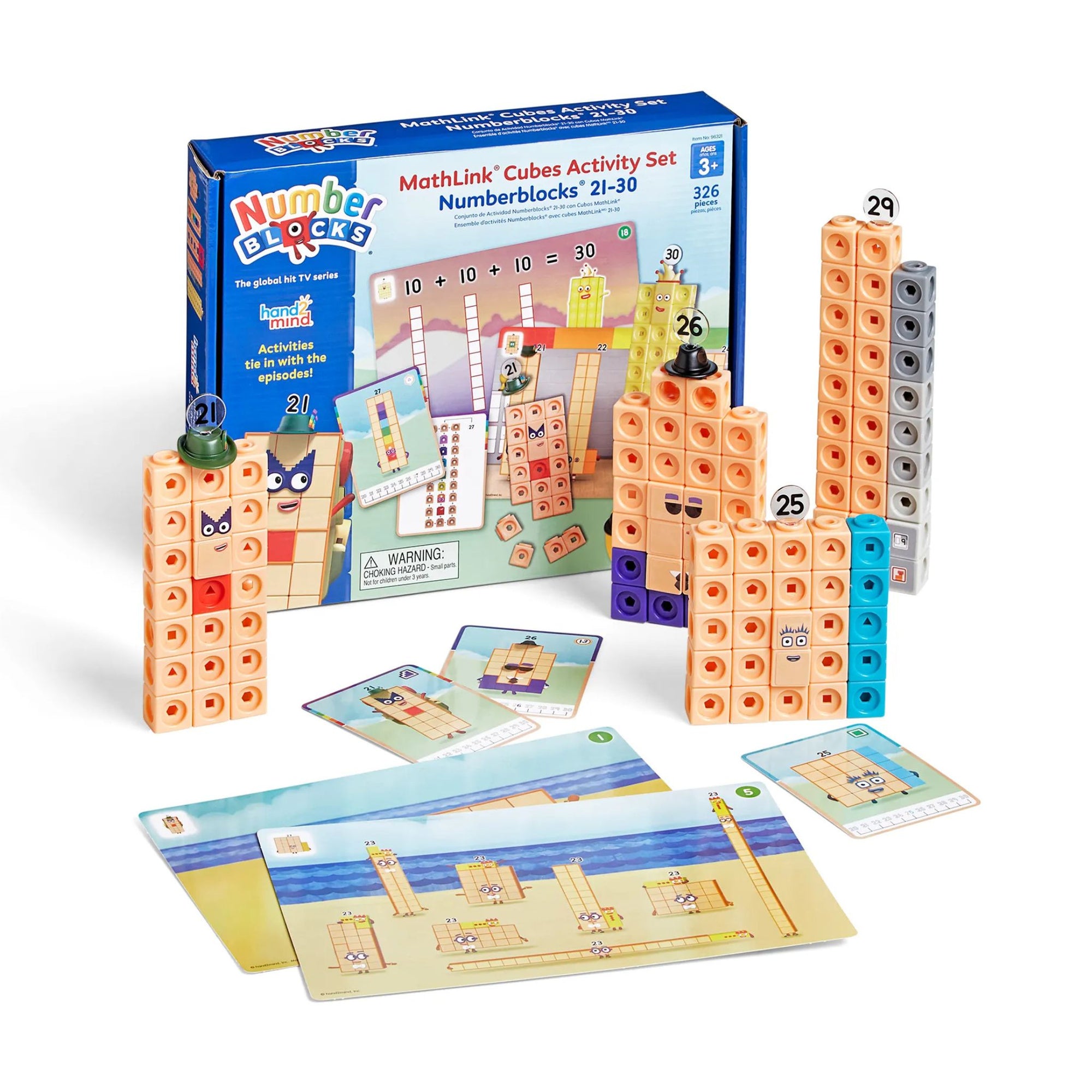 hand2mind MathLink® Cubes Numberblocks® 21-30 Activity Set | The Elly Store 