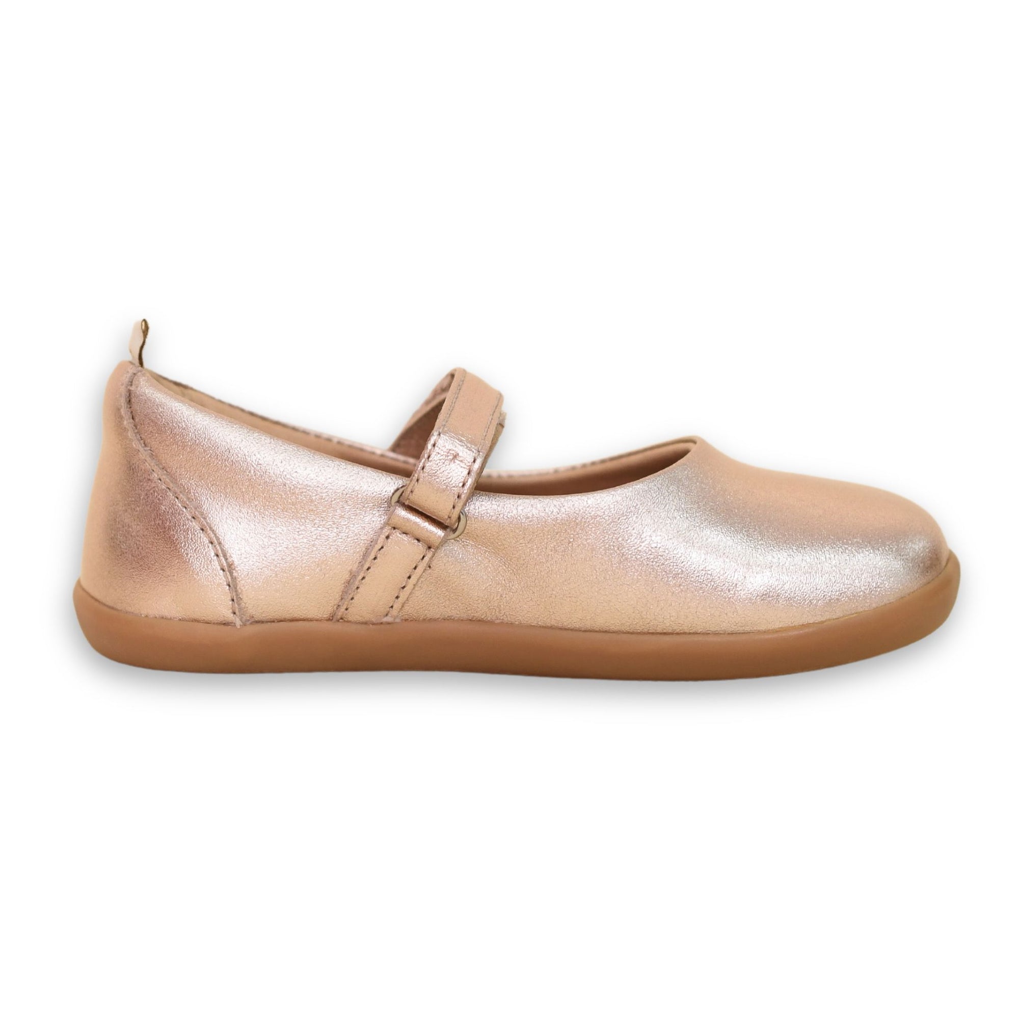 Tip Toey Joey | Catch Mary Janes - Metallic Salmon (Kids)