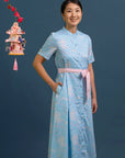 Ladies Sasha Dress - Blue Cranes