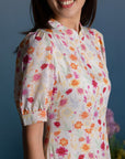 Ladies Gwen Dress - Colourful Chrysanthemums