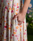 Ladies Gwen Dress - Colourful Chrysanthemums