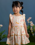 Aria Dress - Cream Orchid Garden