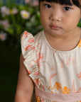 Aria Dress - Cream Orchid Garden