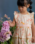 Aria Dress - Cream Orchid Garden