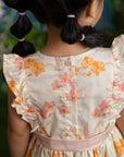 Aria Dress - Cream Orchid Garden