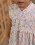 Jersey Flare Cheongsam - Rainbow Fish