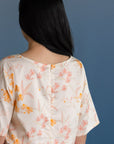 Ladies Kelly Top - Cream Orchid Garden