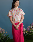 Ladies Wrap Skirt - Fuchsia