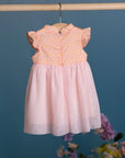 Flora Dress - Pink Honeycomb Tiles