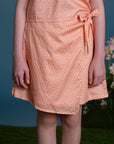 Wrap Skirt - Pink Honeycomb Tiles