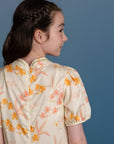 Giselle Cheongsam - Cream Orchid Garden