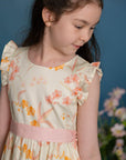 Blair Dress - Cream Orchid Garden