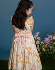 Blair Dress - Cream Orchid Garden