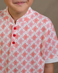 Mandarin-collared Polo Tee - Knotty Snake