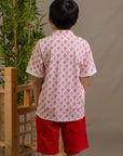 Mandarin-collared Polo Tee - Knotty Snake