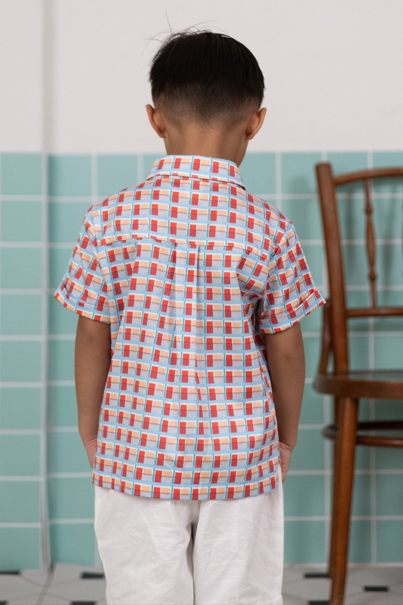 The Elly Store | Little Man Shirt - Haven Coral