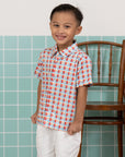 The Elly Store | Little Man Shirt - Haven Coral