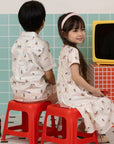 Mary Dress - Pink Chevron Mickey