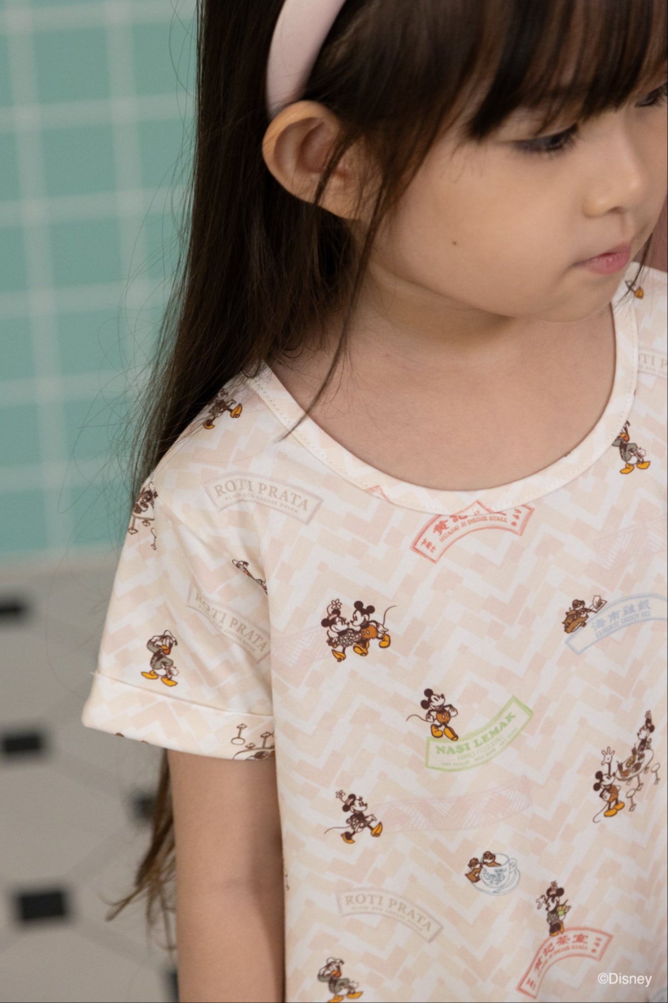 Mary Dress - Pink Chevron Mickey