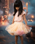 Cora Skirt - Rainbow Peach | The Elly Store 