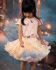 Cora Skirt - Rainbow Peach | The Elly Store 