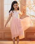 Kayla Dress - Pink Coral Ariel | The Elly Store 