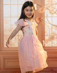 Kayla Dress - Pink Coral Ariel | The Elly Store 