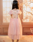 Kayla Dress - Pink Coral Ariel | The Elly Store 