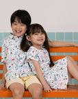 The Elly Store | Hayley Dress & Little Man Shirt - Rainbow Road Trip Mickey