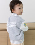 Personalisable Grey Bomber Jacket | The Elly Store