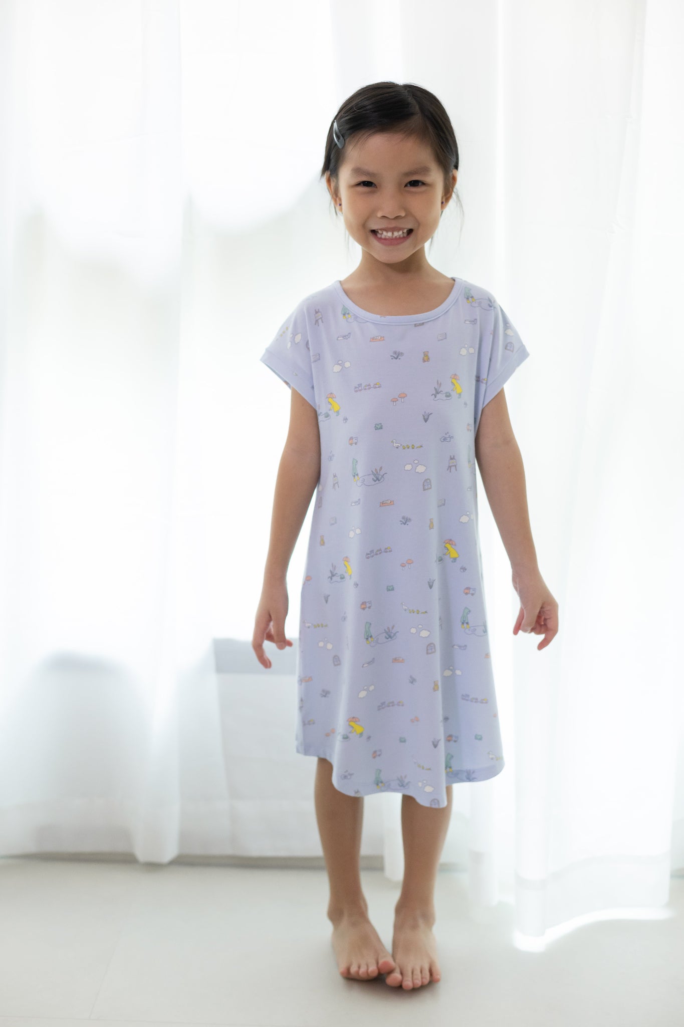 Girls' Nightgown - Rain And Cozy | The Elly Store