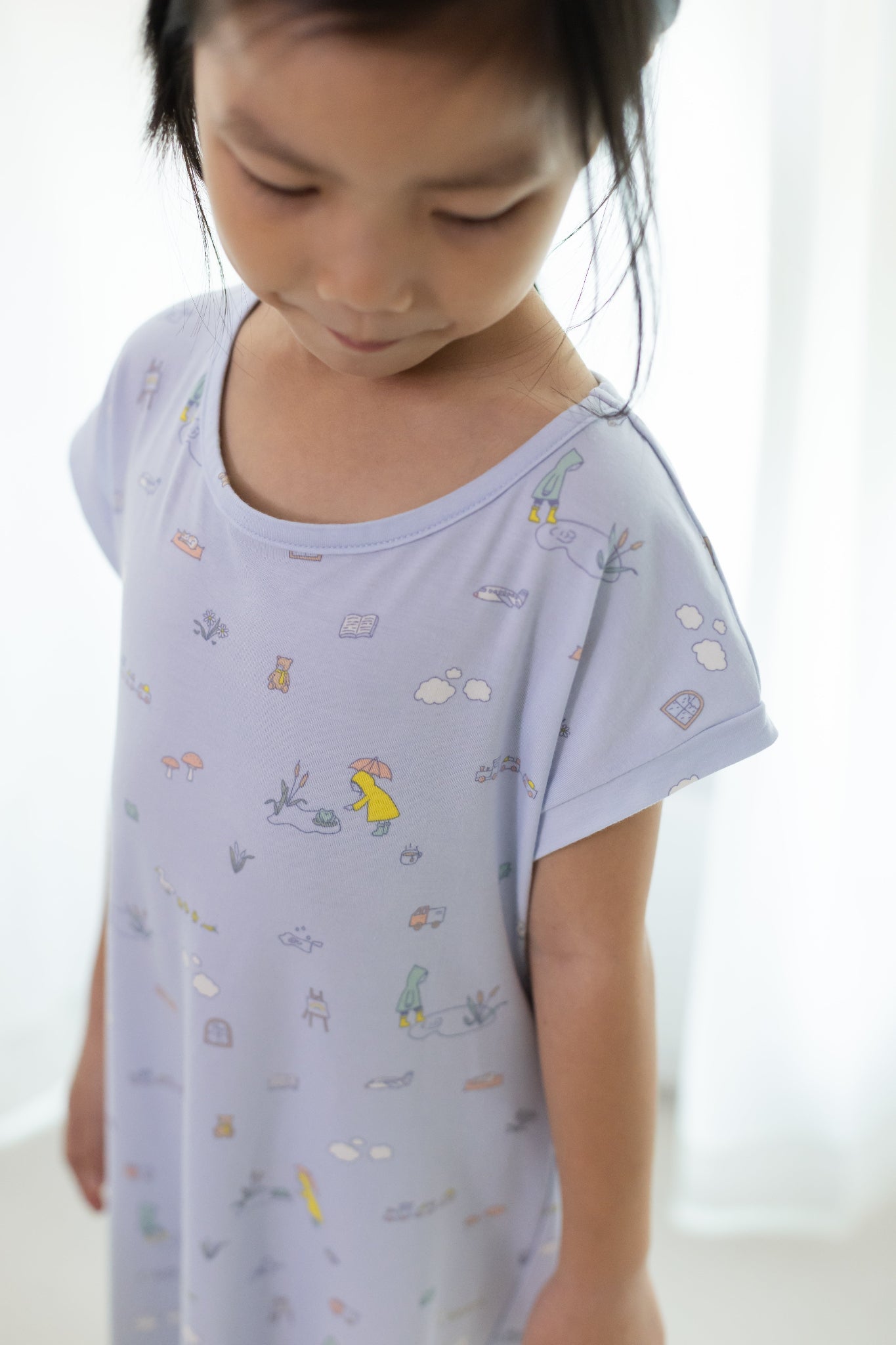 Girls' Nightgown - Rain And Cozy | The Elly Store