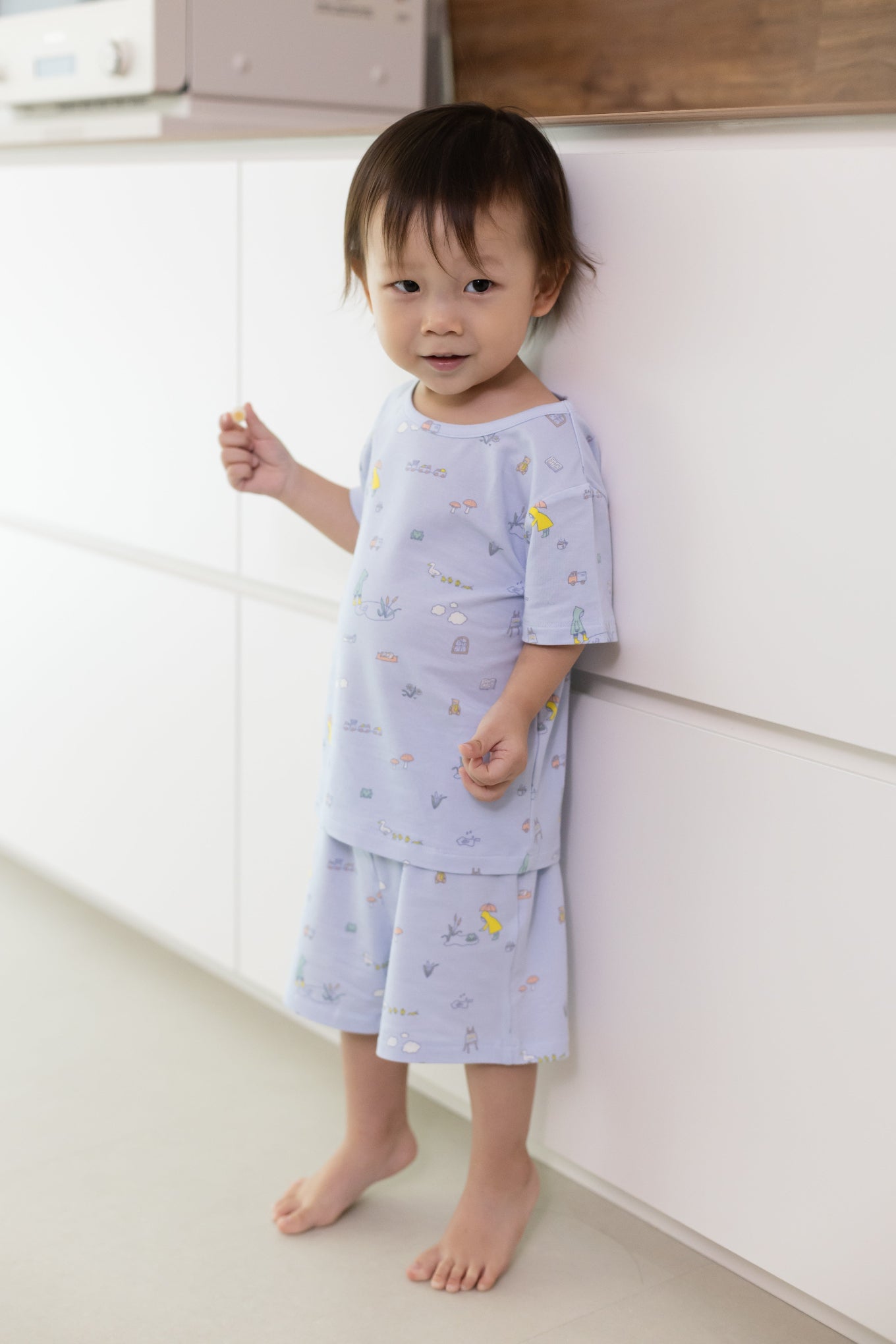 Short-Sleeve Pyjamas Set - Rain And Cozy | The Elly Store
