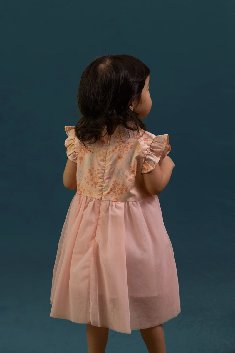 Flora Dress - Pink Floral Bamboo