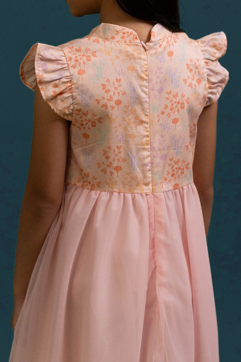 Flora Dress - Pink Floral Bamboo