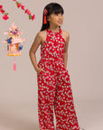 Kodi Jumpsuit - Red Fans
