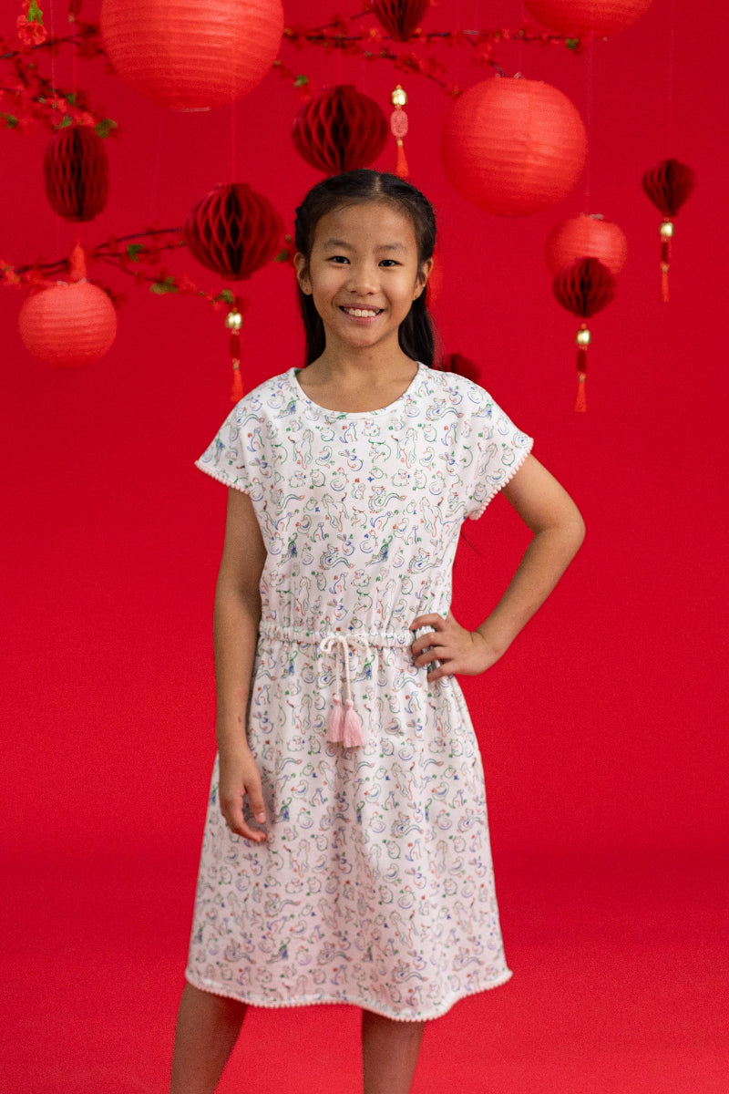 Hayley Dress - Zodiac Mahjong